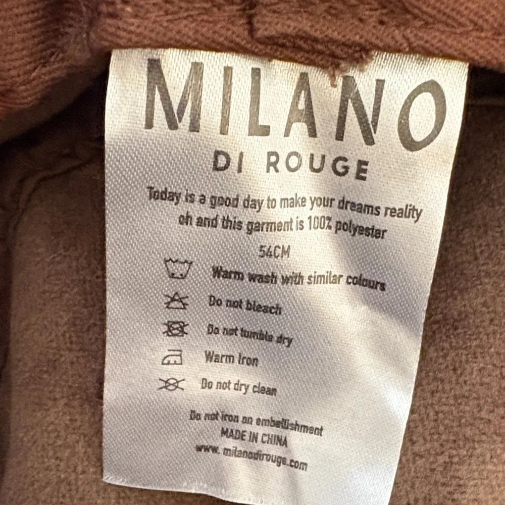 Milano Di Rouge Chocolate Fleece Bucket Hat